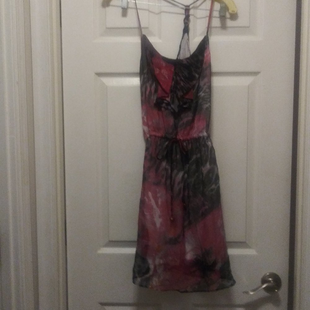 Floral Print Mini Skater Halter Sundress